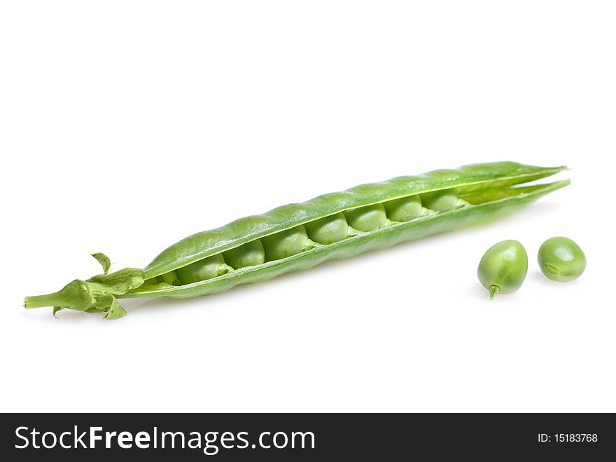 Peas Isolated On White