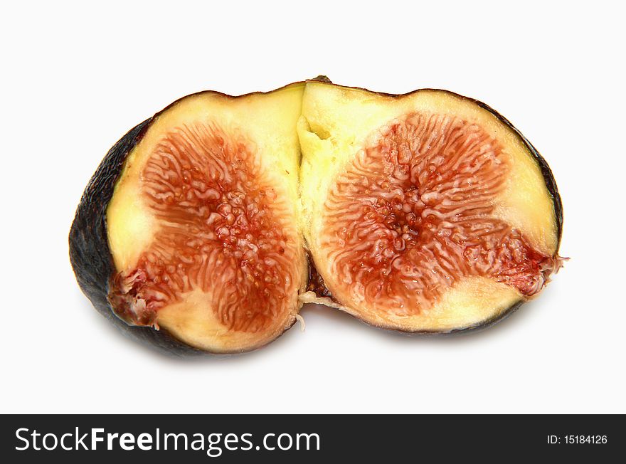 Fruits figs on white background. Fruits figs on white background