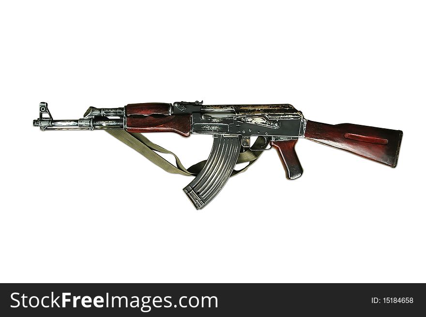 Terrorist weapon ak 47 riflle