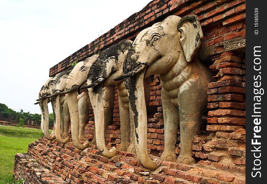 Temple Gate in Sukhothai of Thailand. Temple Gate in Sukhothai of Thailand