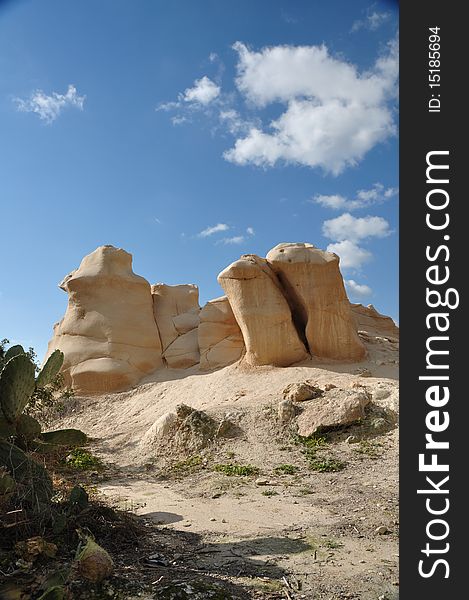 Rock formation at Bet Guvrin-Maresha, an Israeli National Park. Rock formation at Bet Guvrin-Maresha, an Israeli National Park