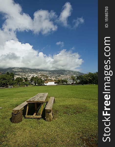 Garden Seat in Madeira Island with great view