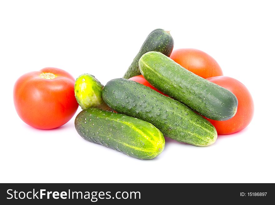 Fresh vegetables isolated on white background. Fresh vegetables isolated on white background