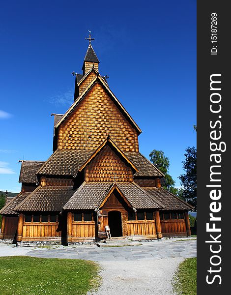 Norway's largest stave church. Norway's largest stave church