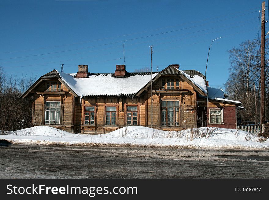 Russian house near Uglich city. Russian house near Uglich city
