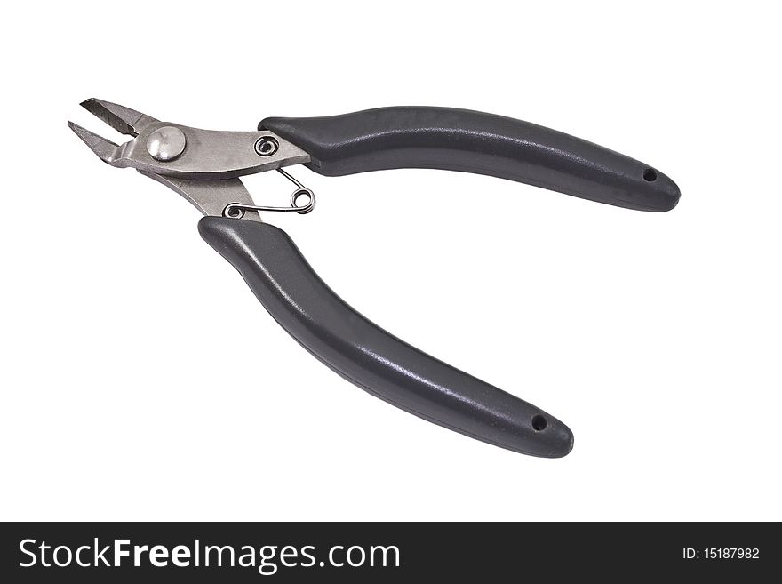 Wire Cutter Isolated On The White