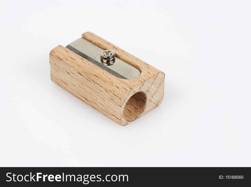 Universal sharpener for pencils made of wood detailed