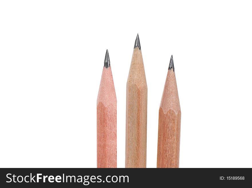 Pencils  isolated on white background