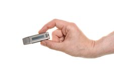 Well Shaped Hand With A USB Flash Stock Images Well Shaped Hand With A USB Flash Stock Images