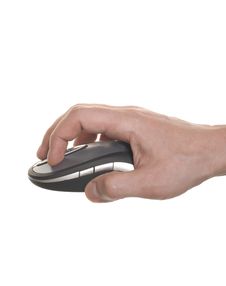 Well Man S Hand Working On Computer Mouse Royalty Free Stock Photos Well Man S Hand Working On Computer Mouse Royalty Free Stock Photos