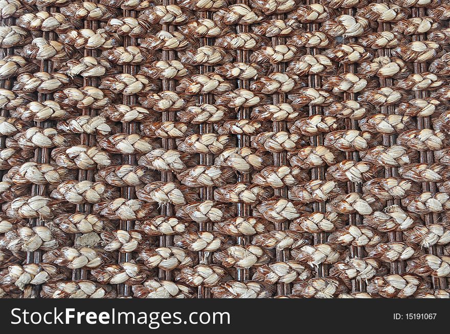 Rattan woven background mosaic