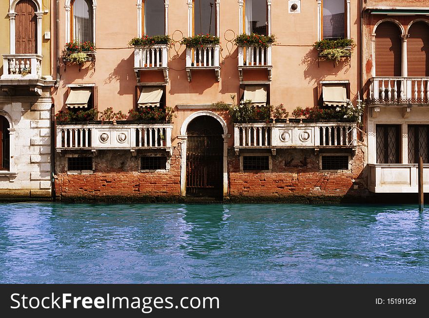 House on water in Venice