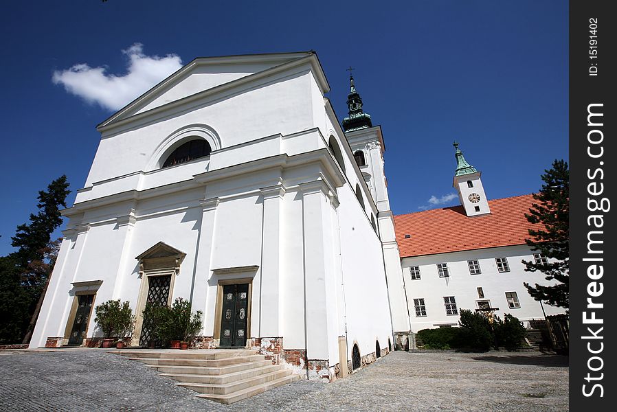 Church of Virgin Mary birth in Vranov near Brno. Church of Virgin Mary birth in Vranov near Brno