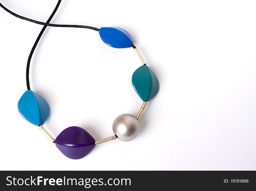 Necklace made of colorful stones which has a contemporary and tribal fashion feel at the same time. Necklace made of colorful stones which has a contemporary and tribal fashion feel at the same time.