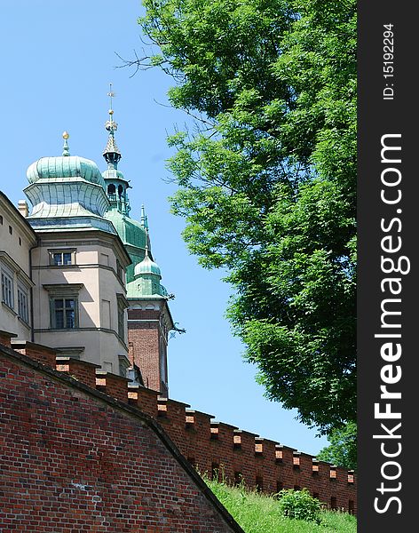 Old Royal Wawel Castle in  Cracow. Poland. Old Royal Wawel Castle in  Cracow. Poland