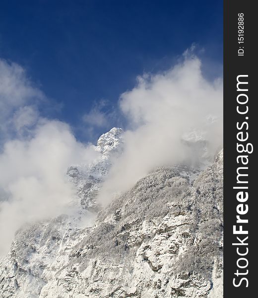 Winter in the alps