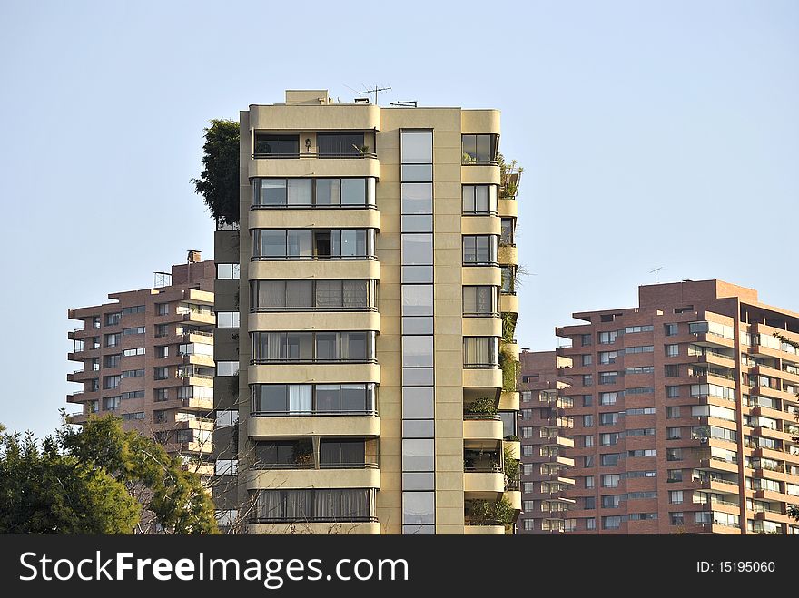 Buildings in residential area of the city of James, chili. Buildings in residential area of the city of James, chili