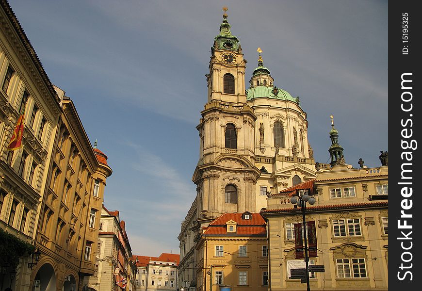 Old architecture in Prague (Czech republic)