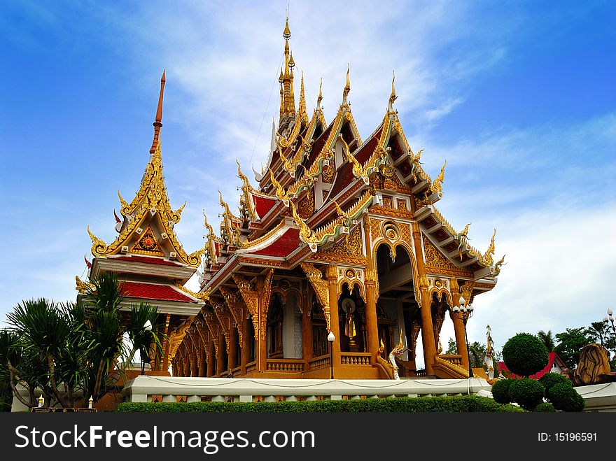 Thai Temple in  khonkane province