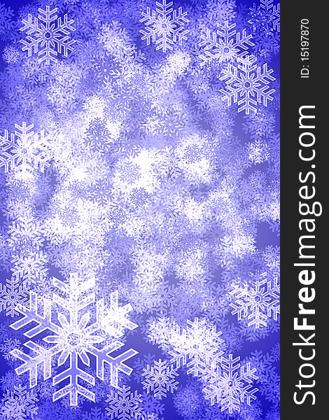 The Abstract beautiful, Christmas snowflake decoration. The Abstract beautiful, Christmas snowflake decoration