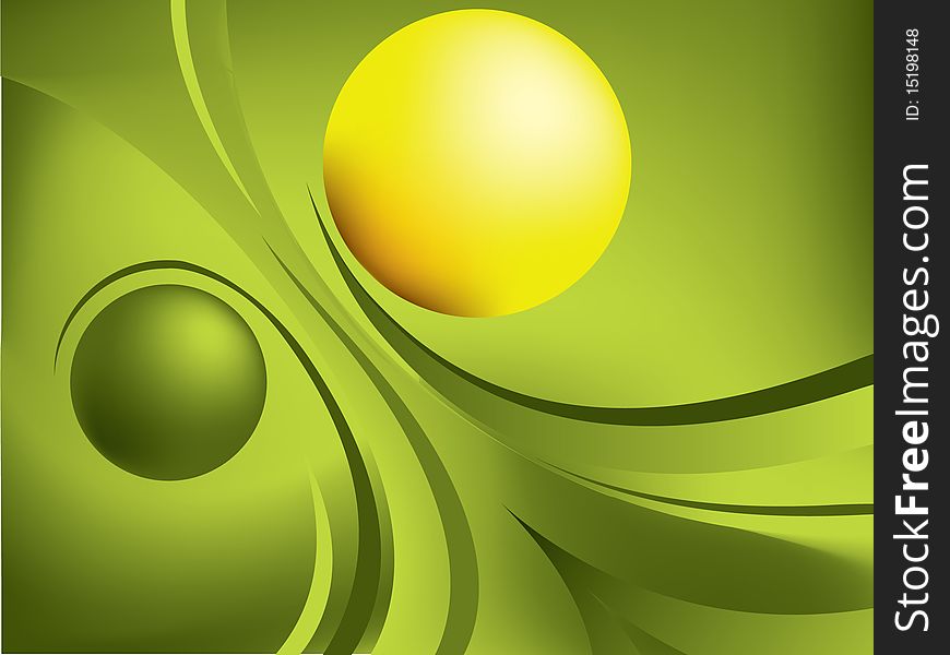 Abstract background - green and yellow