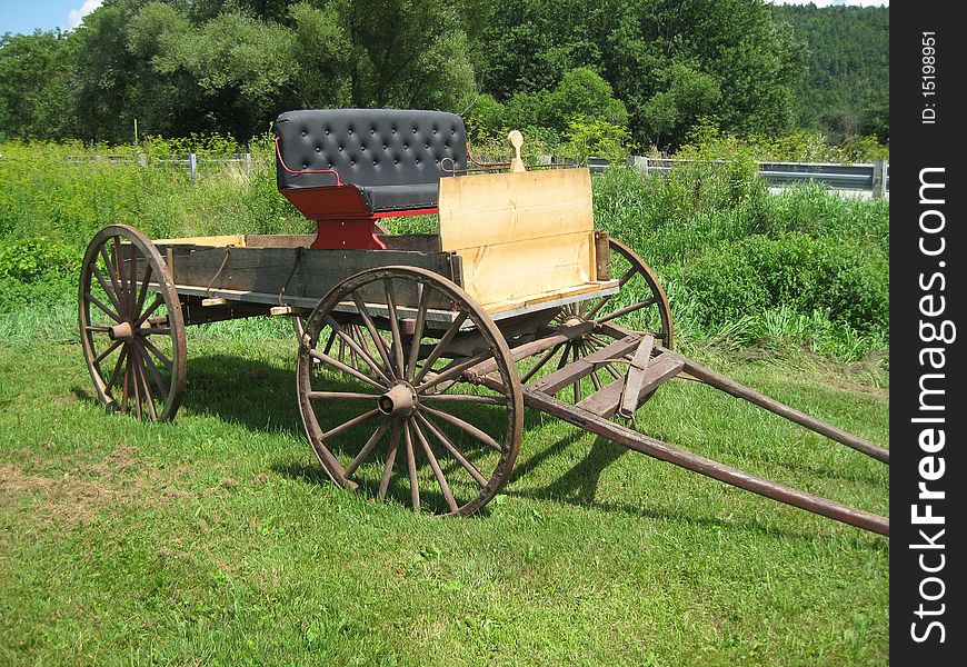 Buckboards were used as well as covered wagons in transportation from the east to the west by the pioneers.