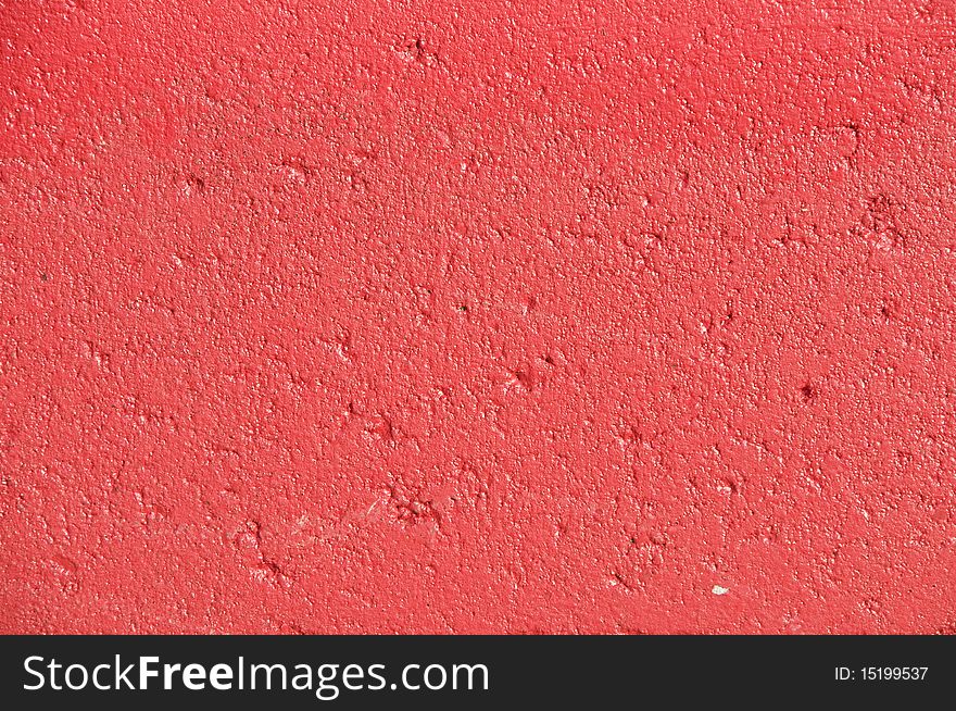 Red Texture Painted Concrete Wall