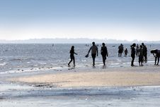 Evening Seaside Stroll Stock Images Evening Seaside Stroll Stock Images