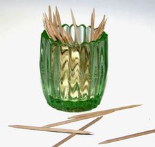 Glass Toothpick Holder Stock Photo Glass Toothpick Holder Stock Photo