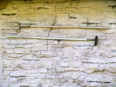 Old Tools On A Wall Royalty Free Stock Image