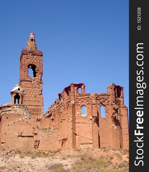 A town shred to pieces in the Spanish Civil War. A town shred to pieces in the Spanish Civil War