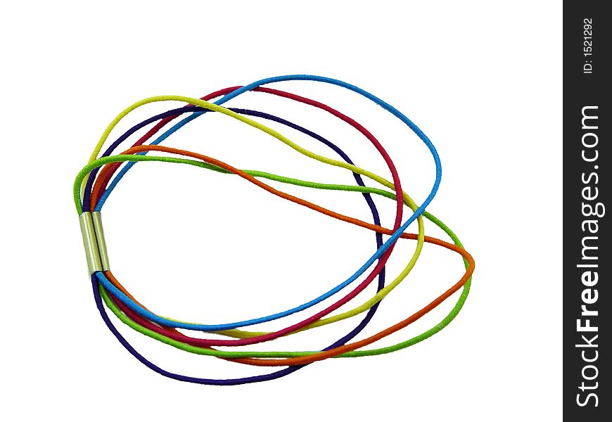 Elastic bands on a white background. Elastic bands on a white background