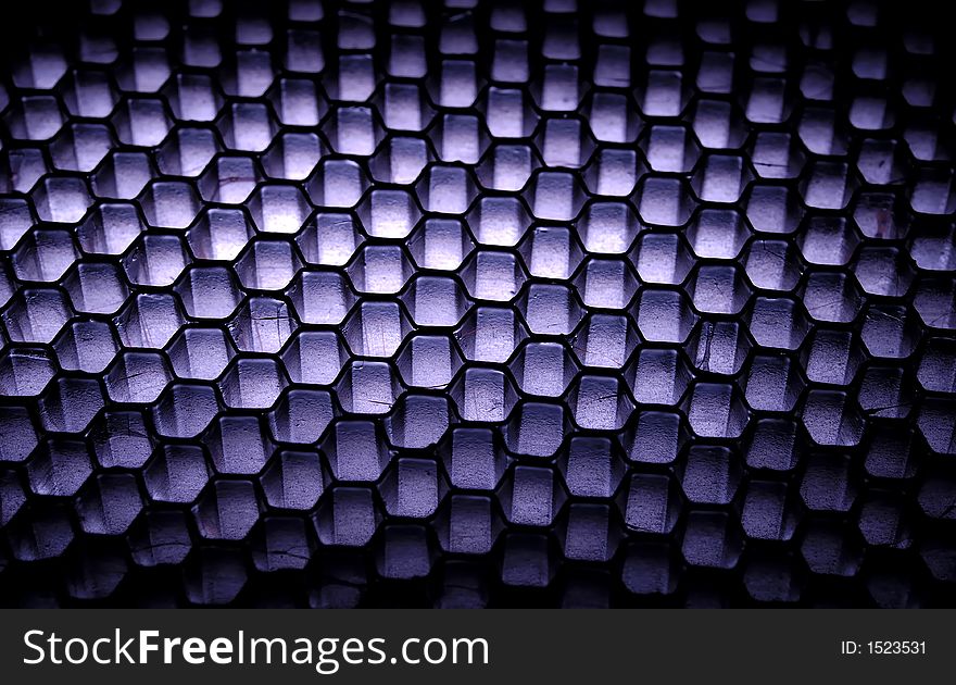 Photo of a Grid / Honeycomb Background - Light From Beneath Material