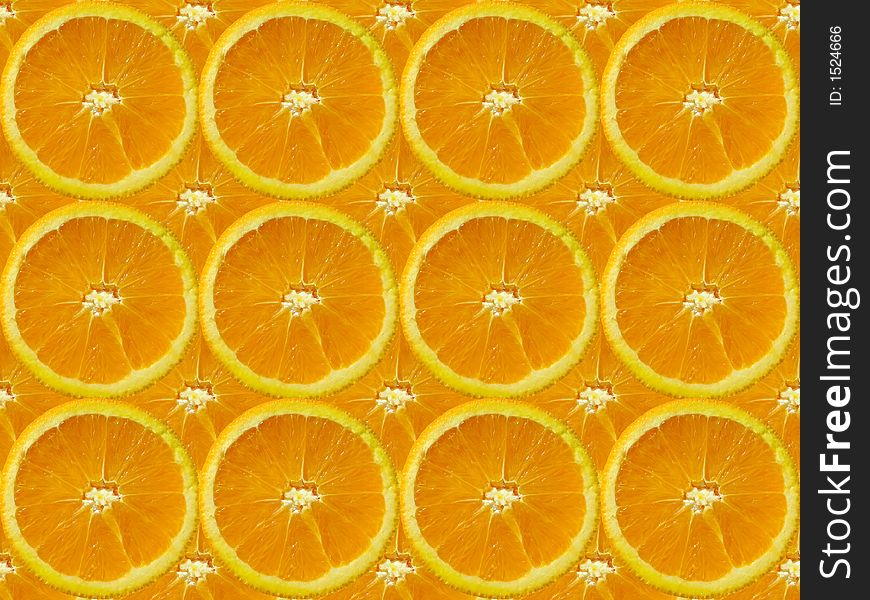 Fresh orange slice as a background