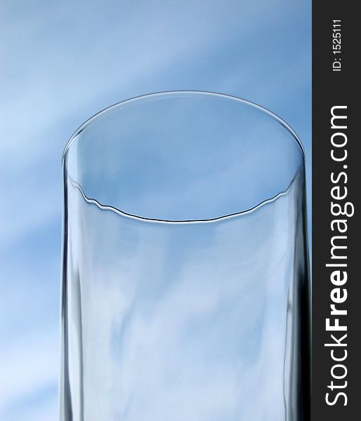 Abstract glass on a blue sky background. Abstract glass on a blue sky background.