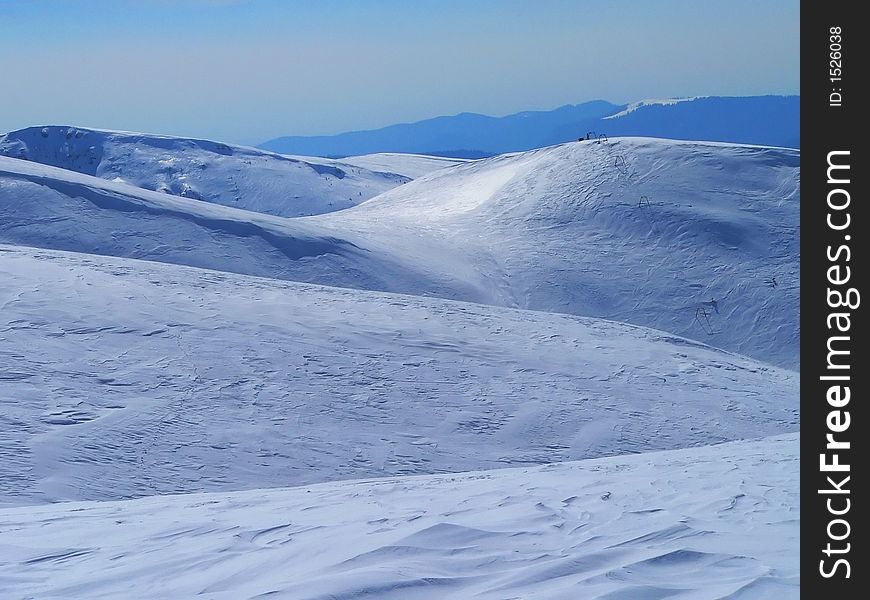 Hills In Winter Time