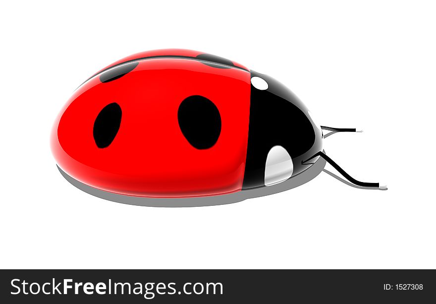3D Ladybird, 3D generated picture