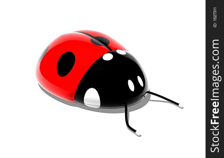 3D Ladybird, 3D generated picture