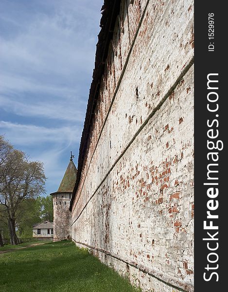 Fortifications in Ipatievsky monastery in Kostroma, Russia.