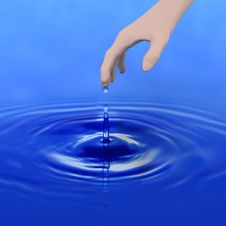 Hand Over Water Stock Images Hand Over Water Stock Images