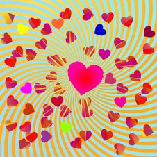 Abstract Background With Hearts Royalty Free Stock Photos Abstract Background With Hearts Royalty Free Stock Photos
