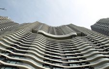 Building With Windows In Wave Pattern Royalty Free Stock Image Building With Windows In Wave Pattern Royalty Free Stock Image