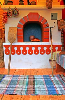 Decorative Russian Stove Royalty Free Stock Photography Decorative Russian Stove Royalty Free Stock Photography