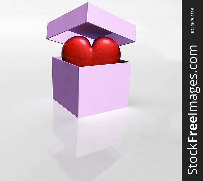 Valentines Heart denerated in 3D MAX. Valentines Heart denerated in 3D MAX