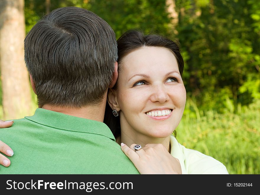 Young Couple In The Park