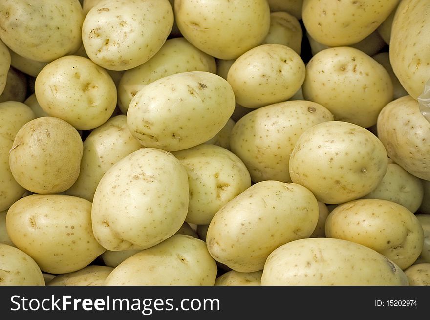 Raw white potatoes