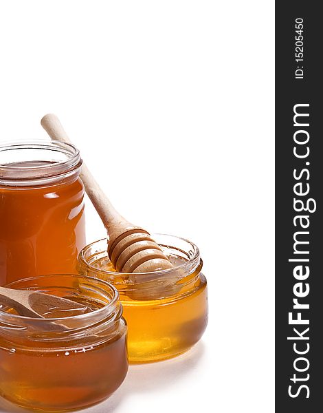 Glass Pots Of Honey
