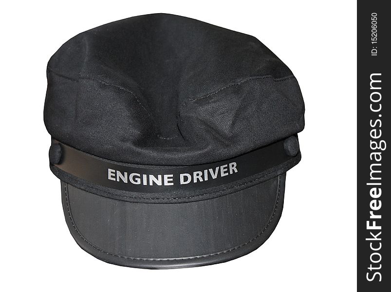 A Cloth Material Railway Train Engine Drivers Cap. A Cloth Material Railway Train Engine Drivers Cap.