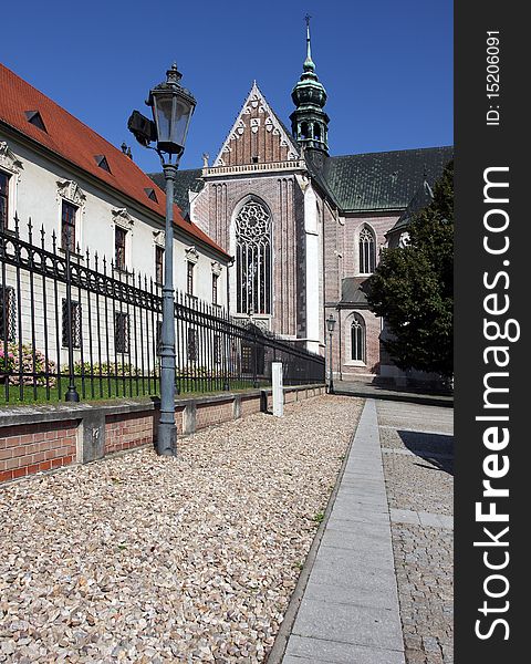 Building of Monastery at Mendel square in Brno, Czech Republic