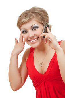 Girl With Cellphone Royalty Free Stock Photos Girl With Cellphone Royalty Free Stock Photos